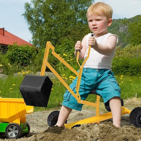 Total Tactic Heavy Duty Kid Ride-On Sand Digger Excavator TY571756